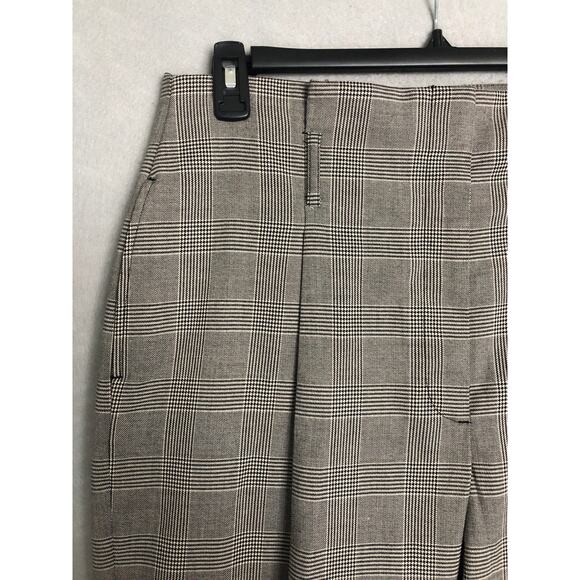 DKNY Twill Plaid Pants Women's Size 16 Slim Leg Ankle Length  NEW - Picture 2 of 8